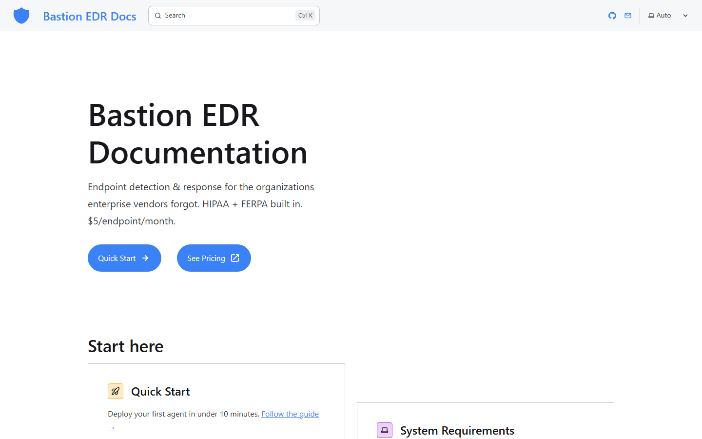 Bastion documentation portal